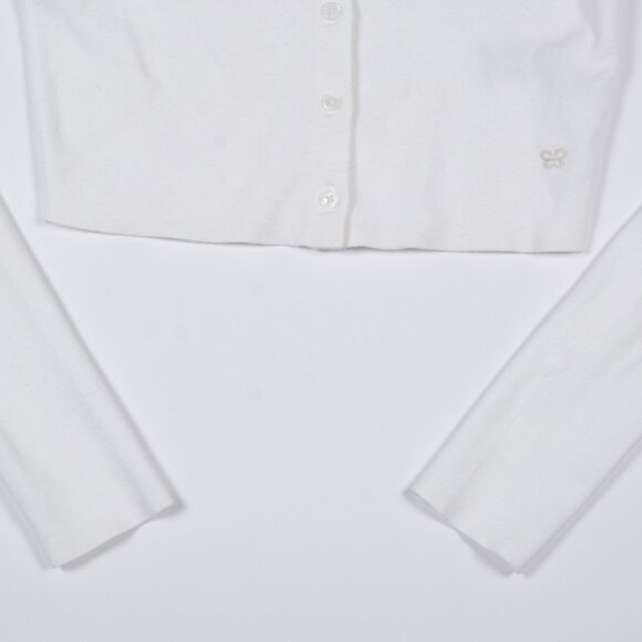 Aritzia Sunday Best Izzy 2XS cropped white sweater NWT - Picture 5 of 8